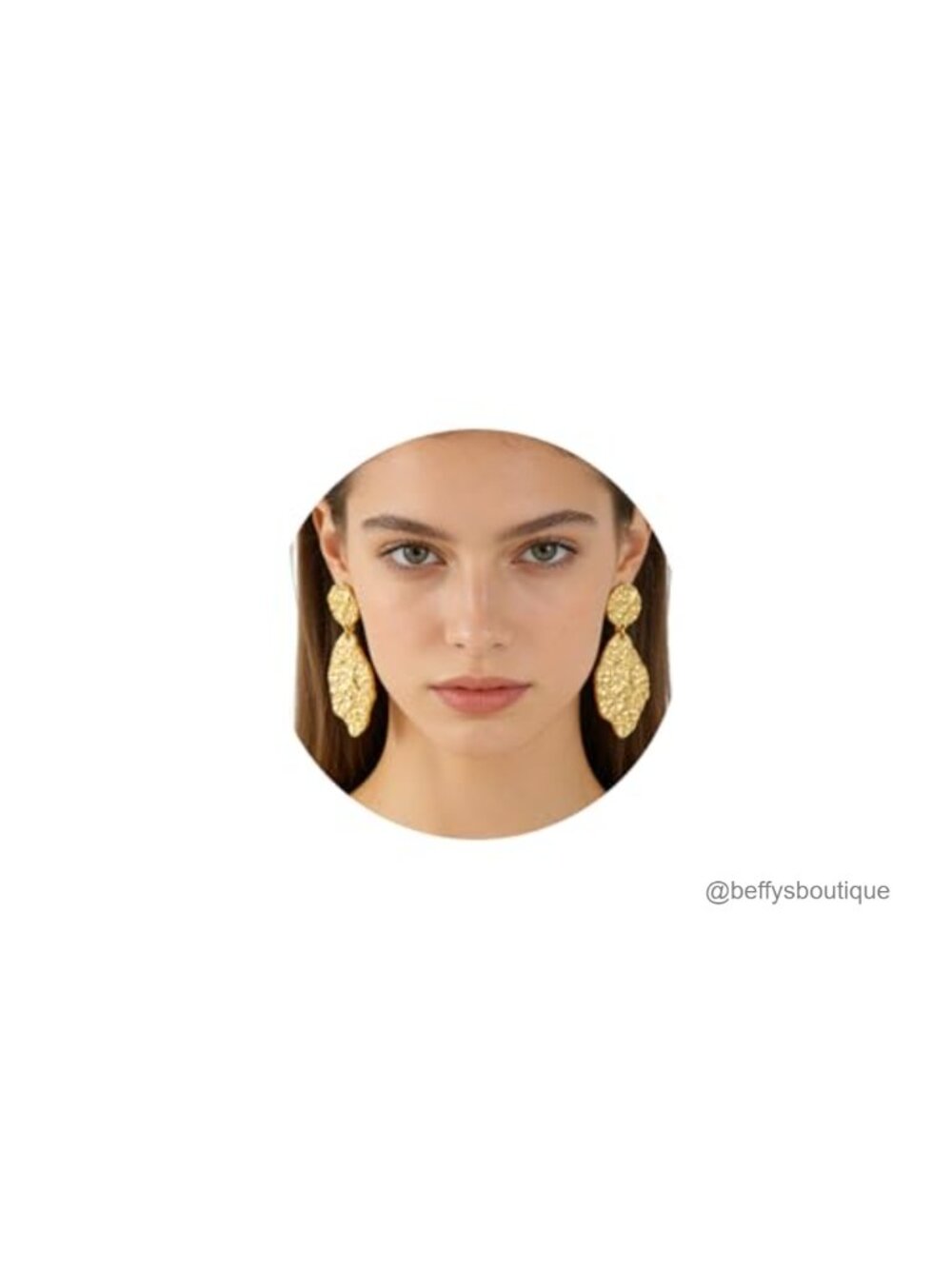 Chunky Gold Plated Drop Earrings Hammered Pleated Statement Dangle Party Jewelry